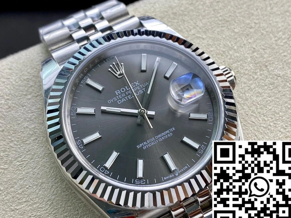 Dial Rolex M126334-0014 Datejust Factory EW Grey 0412